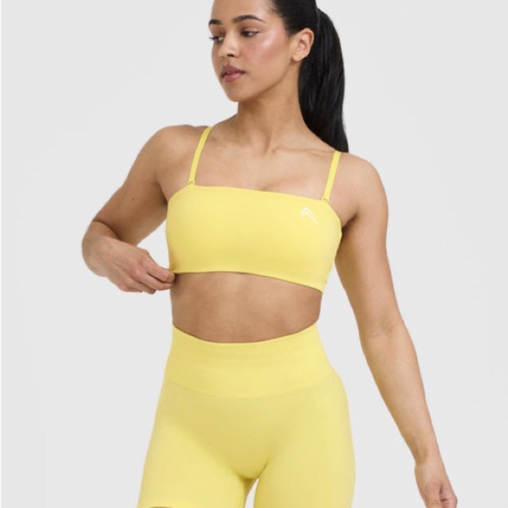 oner active everyday bandeau bralette lemon yellow